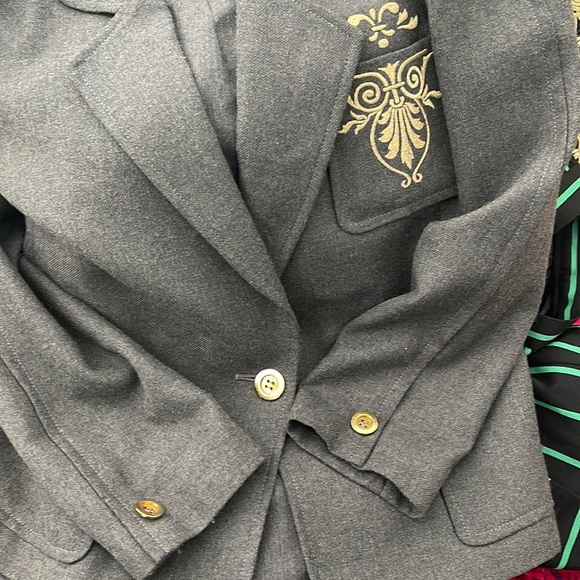 Gorgeous Missan designer wool blend vintage grey and gold suit US sz6? Japan sz9 - Picture 4 of 14